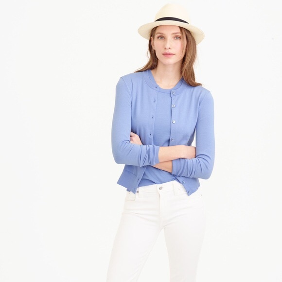 J. Crew Sweaters - ᴺᴱᵂ!! Jcrew. | pale blue jackie cardigan • L